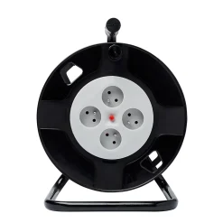 Enrouleur de bricolage vide H05VV-F 4 prises 40m