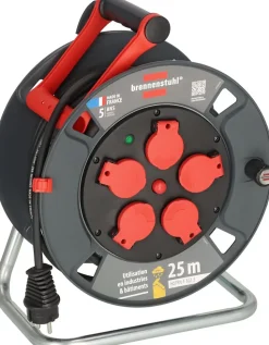 Enrouleur de câble 300 KU 2101 Professional 25m H07RN-F 3G1,5 IP44, 5x16A Brennenstuhl