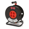Enrouleur de câble DIY 4 prises Schuko standards, câble H05VV-F3G1.5MM2, 40M ,CE