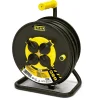 Enrouleur de câble électrique professionnel, 4 prises et prise Schuko, H07RN-F3G2.5MM2, 25M , GS (TUV)- IP44.