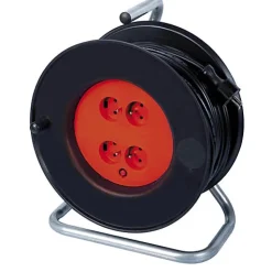 Enrouleur de Câble électrique 4 prises 40 M 3100 W