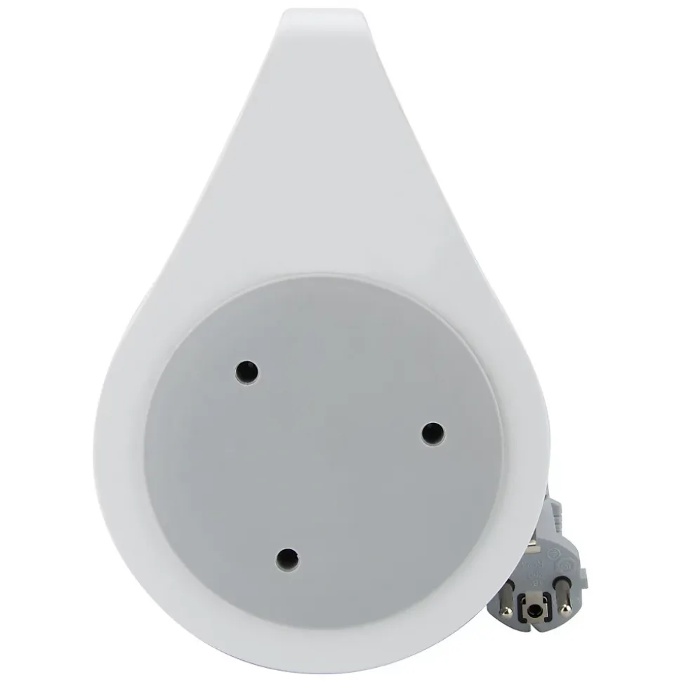 Enrouleur domestique Schuko 3 prises 7m - Gris - Zenitech