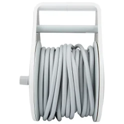 Enrouleur domestique Schuko 3 prises 7m - Gris - Zenitech