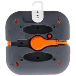 Enrouleur domestique 4x2P+T - 7m orange Zenitech