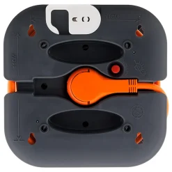 Enrouleur domestique 4x2P+T - 7m orange Zenitech