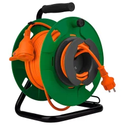 Enrouleur jardin IP44 35m + coupe circuit Zenitech