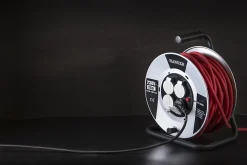 Enrouleur électrique 25m H07RN-F 3G 2,5mm2 flasque acier - HANGER - 600009