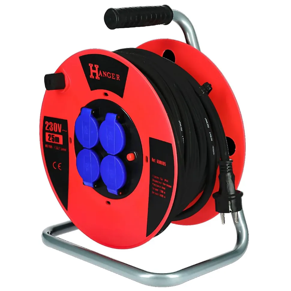 Enrouleur électrique 40m H07RN-F 3G 2,5mm2 - HANGER - 600006
