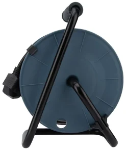 Enrouleur 12m 3 prises + 2USB - gris - Zenitech