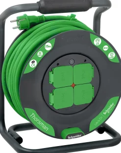 Enrouleur 25m H07RNF 4 prises (IP44) - Schneider
