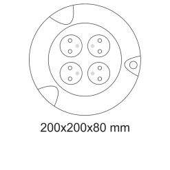 Enrouleur 5m H05VV-F 3G1.5mm² - 4 prises 16A - garantie 2 ans