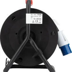 Enrouleur Schuko/CEE P17 20m - Noir/Bleu - Protec