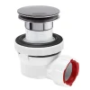 Ensemble bonde et siphon de lavabo Wirquin Nano 6.7 Sortie Ø32 mm - 1/4 de tour