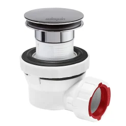 Ensemble bonde et siphon de lavabo Wirquin Nano 6.7 Sortie Ø32 mm - 1/4 de tour