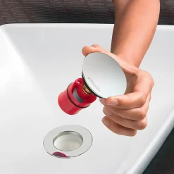 Ensemble bonde et siphon de lavabo Wirquin Nano 6.7 Sortie Ø32 mm - 1/4 de tour