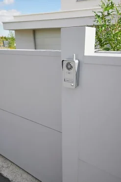 Ensemble interphone vidéo sans fil avec bouton pour l'extérieur Blyss Wolin