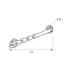 Entrebailleur à ventouse pour fenêtre 1 à 2 vantaux, PVC, 214mm, blanc - THIRARD