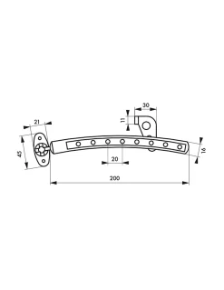 Entrebâilleur de fenêtre, 8 positions, réversible, cadenassable, blanc - THIRARD
