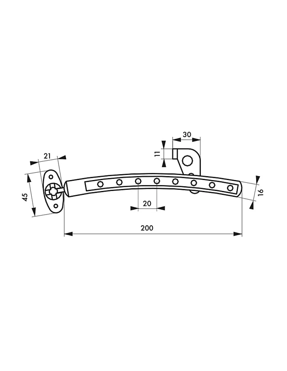 Entrebâilleur de fenêtre, 8 positions, réversible, cadenassable, blanc - THIRARD