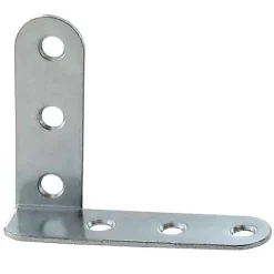 Equerre de chassis coudée gauche Diall acier zingué 40 mm