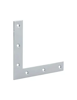 Equerre de fenêtre pour porte, 120x120x20mm, bouts carrés, acier zingué - THIRARD