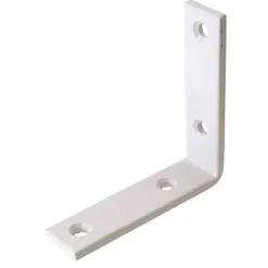Equerre de renfort Diall acier plastifié blanc 70 mm