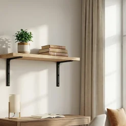 Equerre demi ronde 350 x 350 mm - acier noir
