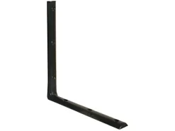 Equerre demi ronde 350 x 350 mm - acier noir