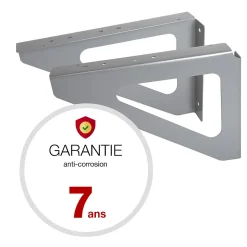 Equerres murales Argent RAL 9006M