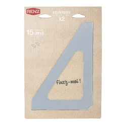 Equerres murales Argent RAL 9006M