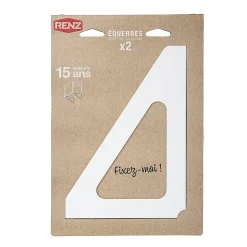 Equerres murales Blanc crème mat RAL 9010M