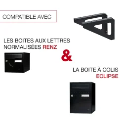 Equerres murales Noir mat RAL 9005MT