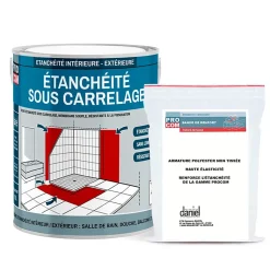 Etancheite sous carrelage, KIT douche, salle de bain, pièce humide - résine d'imperméabilisation, protection à l'eau - PROCOM-2.5