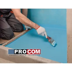 Etancheite sous carrelage, KIT douche, salle de bain, pièce humide - résine d'imperméabilisation, protection à l'eau - PROCOM-10 l
