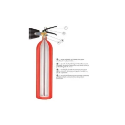Extincteur co2 2kg b nf homologué NF et normé CE-EN3