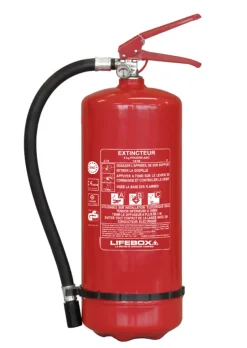 Extincteur poudre ABC 6 kg Lifebox avec manomètre