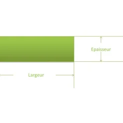 Fer plat inox 30 mm ep 4 mm, Longueur : 3 metres - Comment Fer