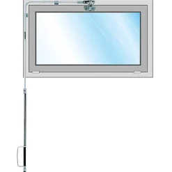 Ferme-imposte Liobal 500 complet 3000mm - GROOM - GRDKF0503