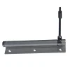 Ferme-porte à tige aluminium Diall 28cm