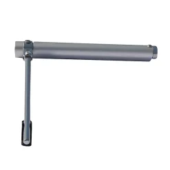Ferme-porte à tige aluminium Diall 28cm