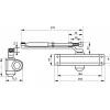 Ferme-porte automatique hydraulique force 4, blanc - THIRARD