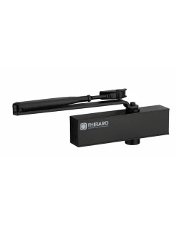Ferme-porte automatique hydraulique Design force 2 à 4, noir - THIRARD