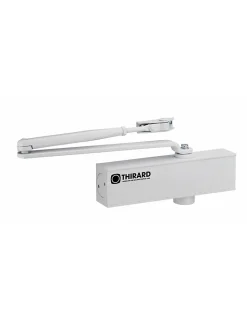 Ferme-porte automatique hydraulique Design force 2 à 4, blanc - THIRARD