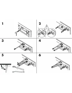 Ferme-porte automatique hydraulique force 5, noir - THIRARD