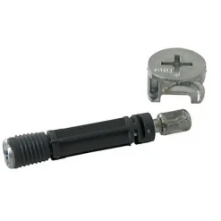 Ferrure d'assemblage + Goujon ø15 x L. 30 mm en zamack, lot de 2