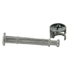 Ferrure d'assemblage + Goujon ø15 x L. 47.5 mm en acier, lot de 2