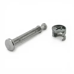 Ferrure d'assemblage + Goujon ø15 x L. 47.5 mm en acier, lot de 2