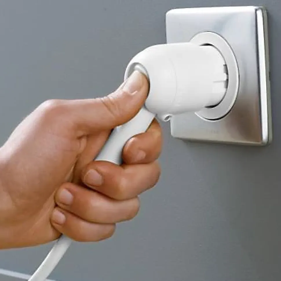 Fiche à extraction rapide Legrand plastique blanc