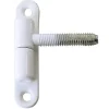 Fiche à visser sur platine acier plastifié blanc ø13 mm