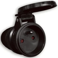 Fiche caoutchouc femelle 16A IP44 Zenitech